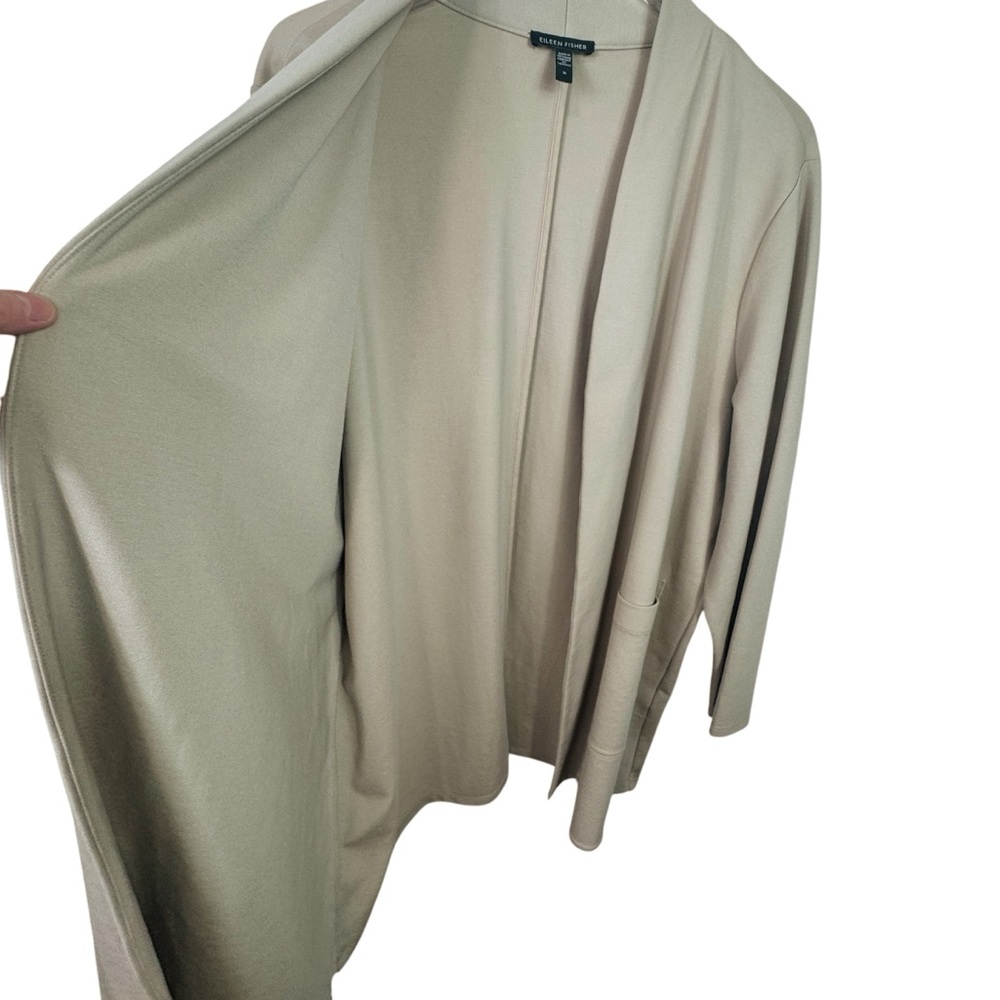 Eileen Fisher Washable Flex Ponte High Collar Jacket Cream Women's 1X - Picture 12 of 15